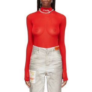 Heron Preston logo bodysuit